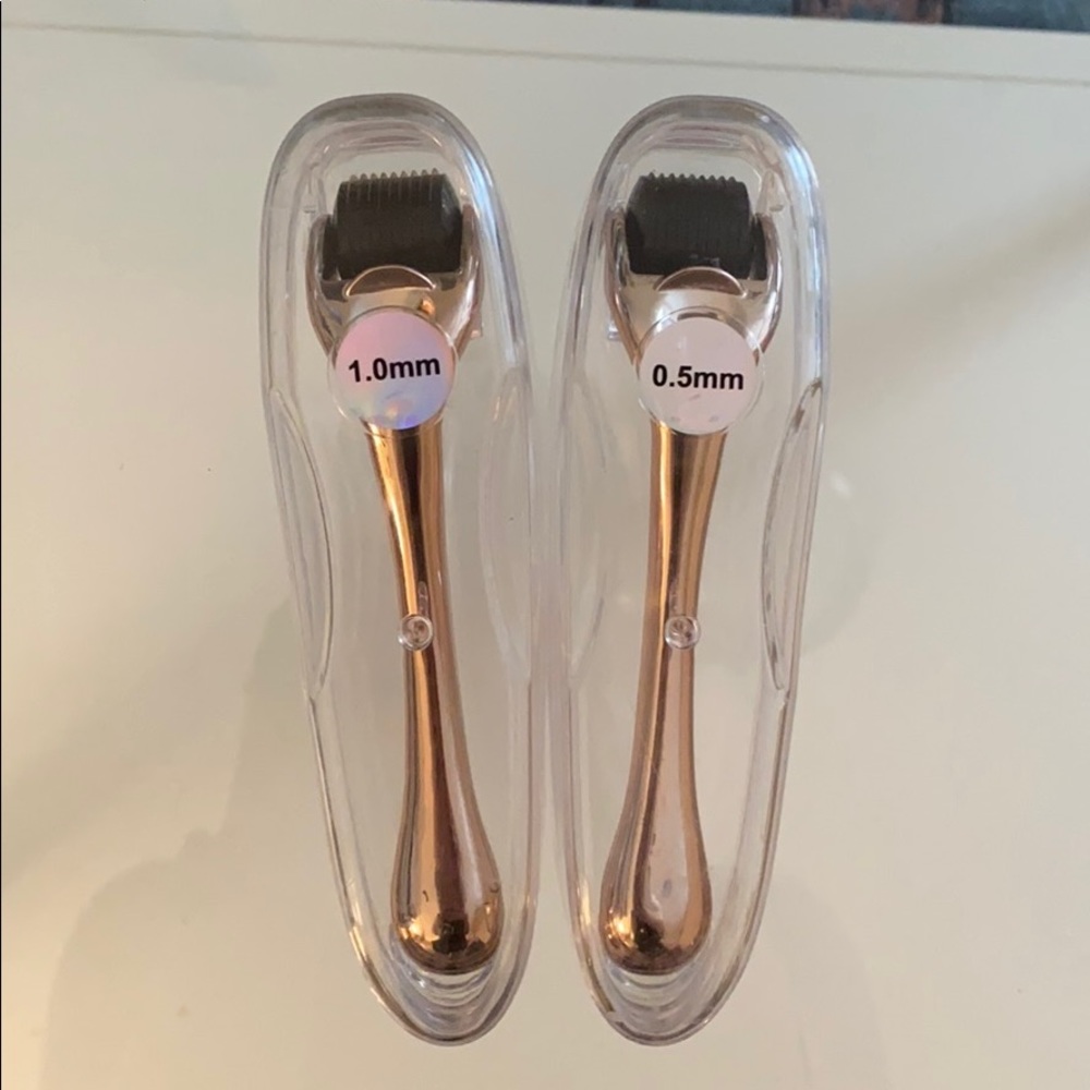 NEVER USED Derma skin rollers, 1.0 mm and 0.5 mm